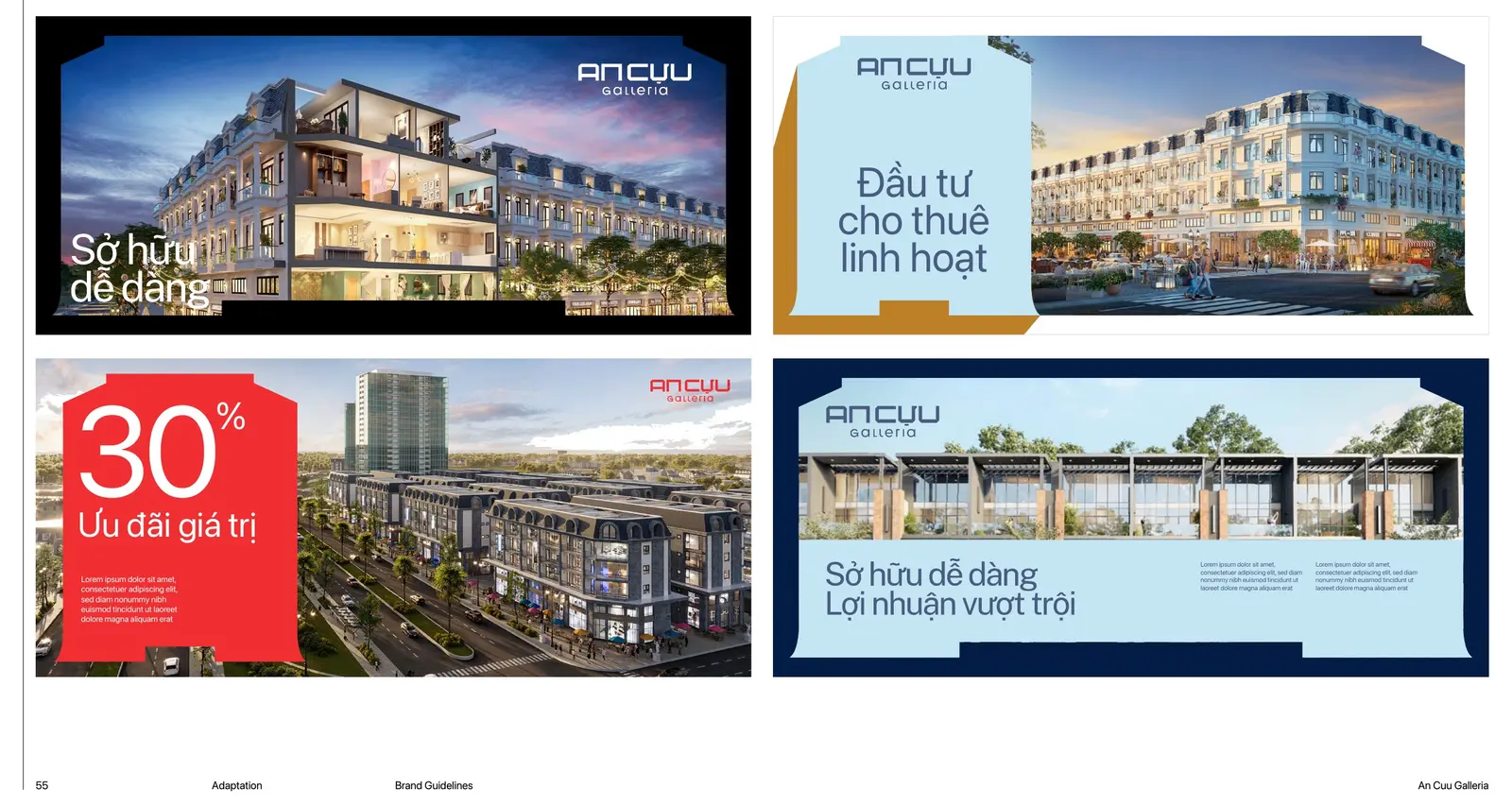 Horizontal banner templates — renders paired with short Vietnamese offer lines