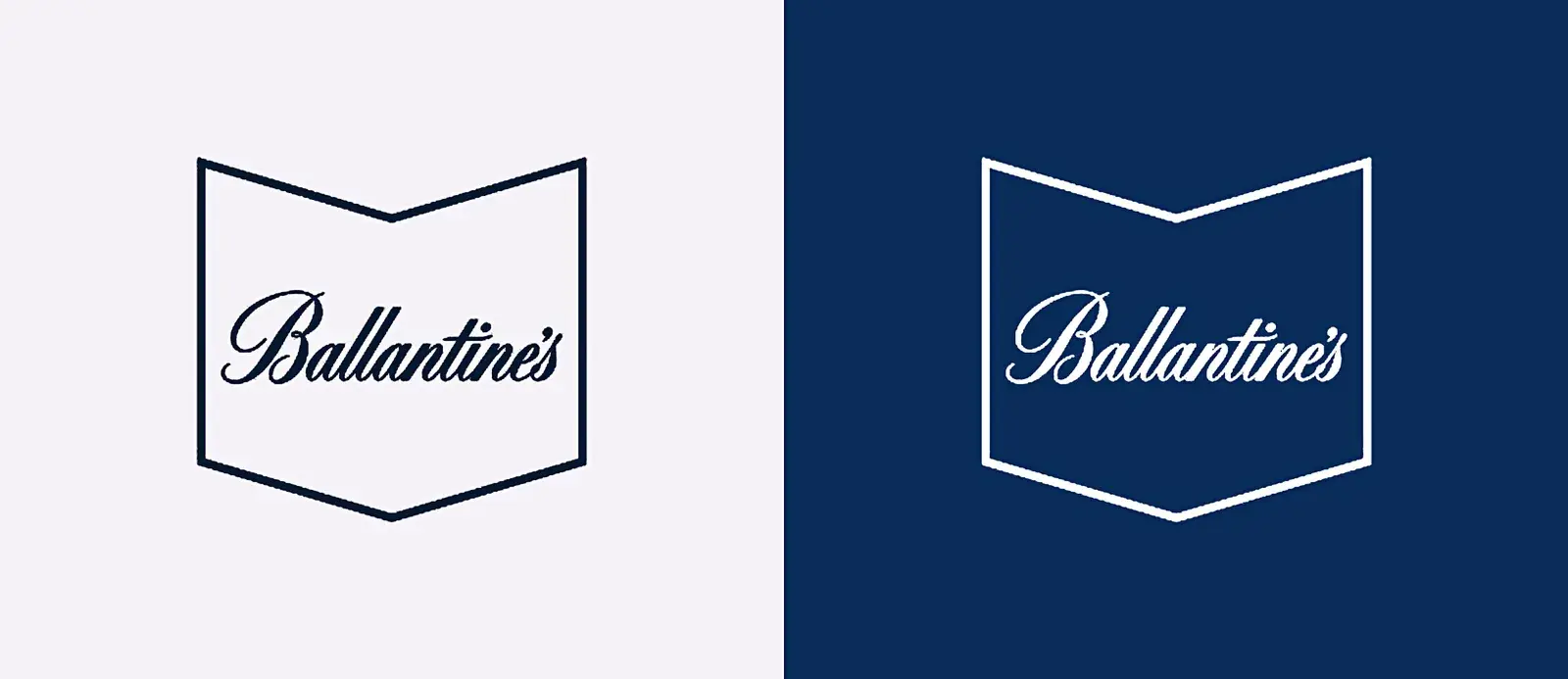 The core Ballantine’s logo with its chevron device
