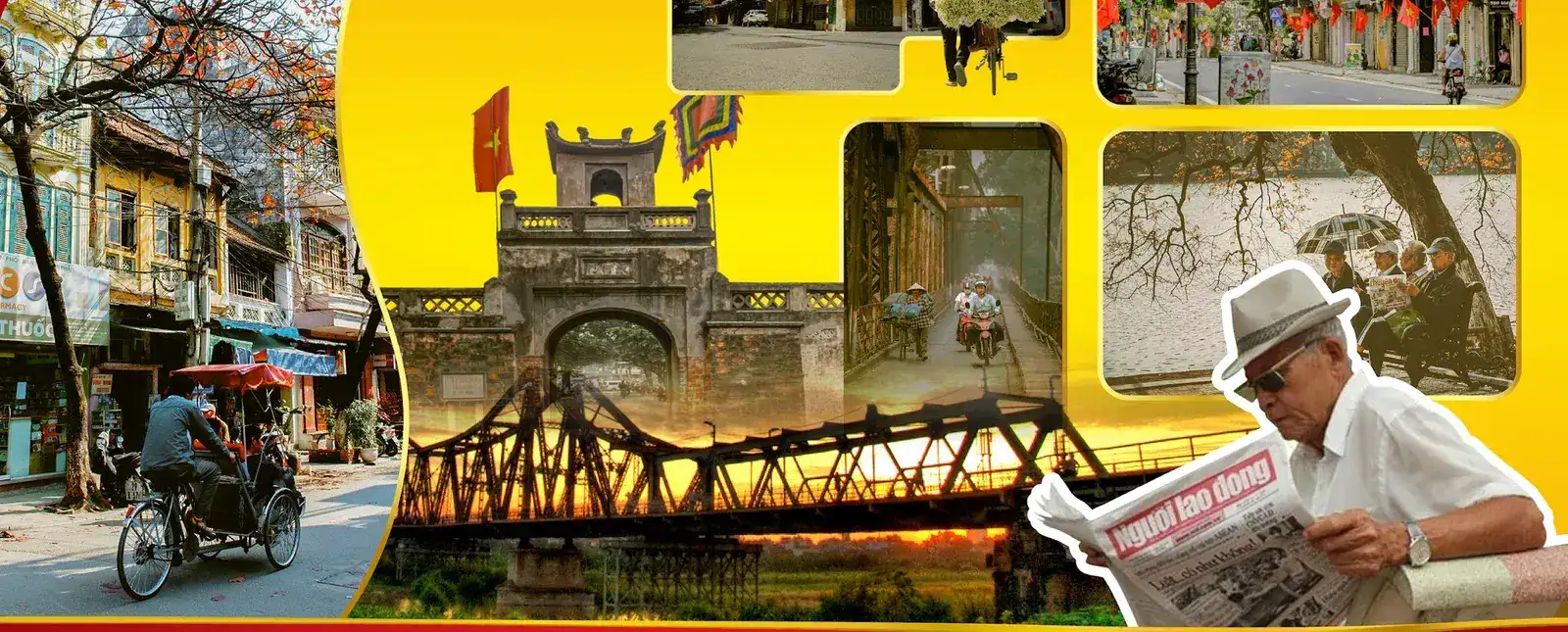 Moodboard for the content pillars — the scents, tastes and scenes of the city