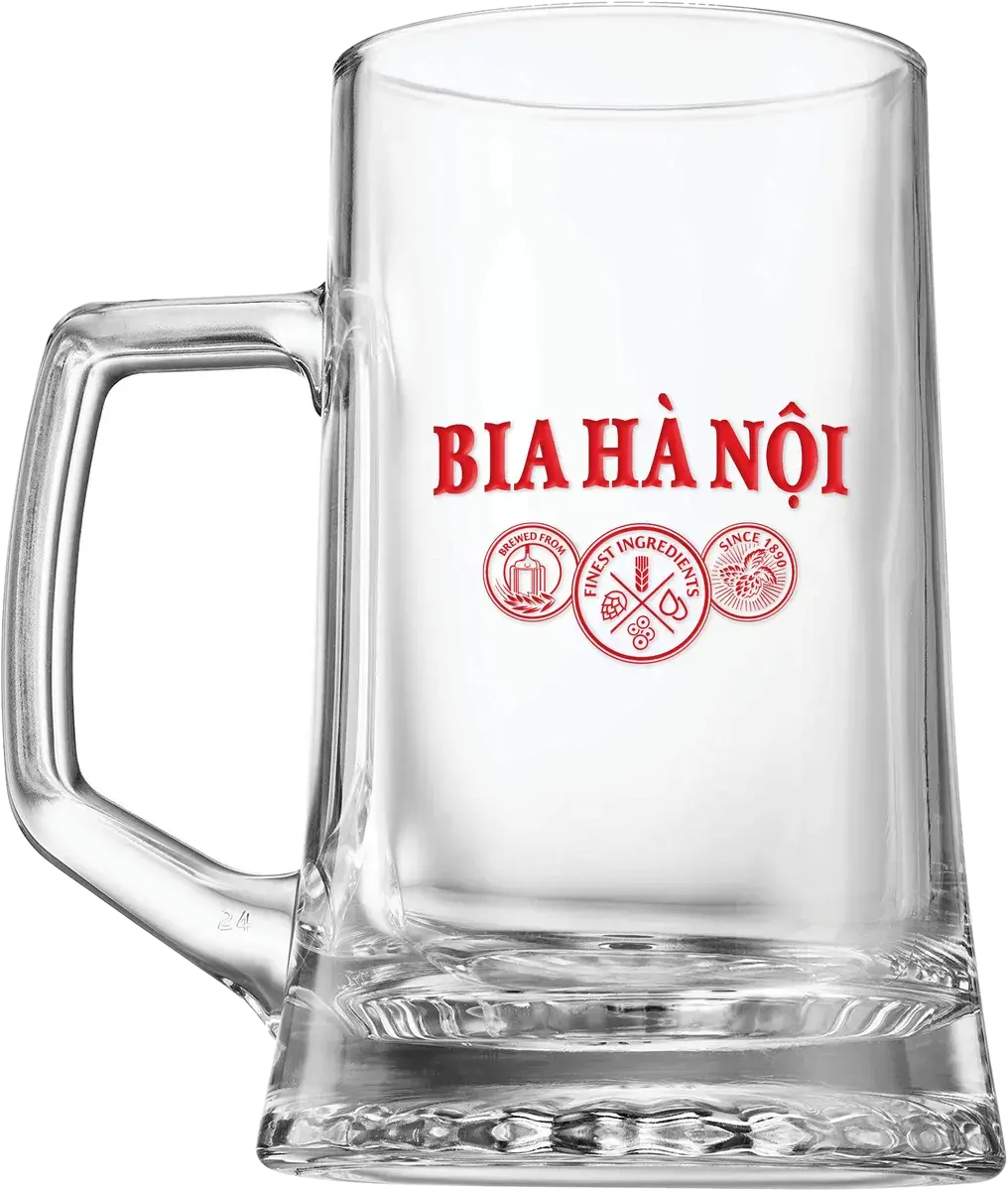 Branded beer mug