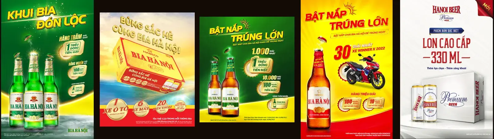 Five promotion versions across the product range