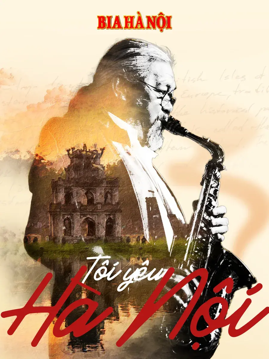 Poster — double exposure, Turtle Tower inside the artist’s silhouette