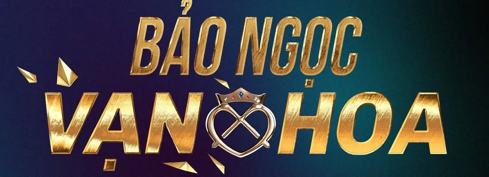 The Bảo Ngọc Vạn Hoa lockup in gold, the Chivas Luckenbooth crest set between the two words