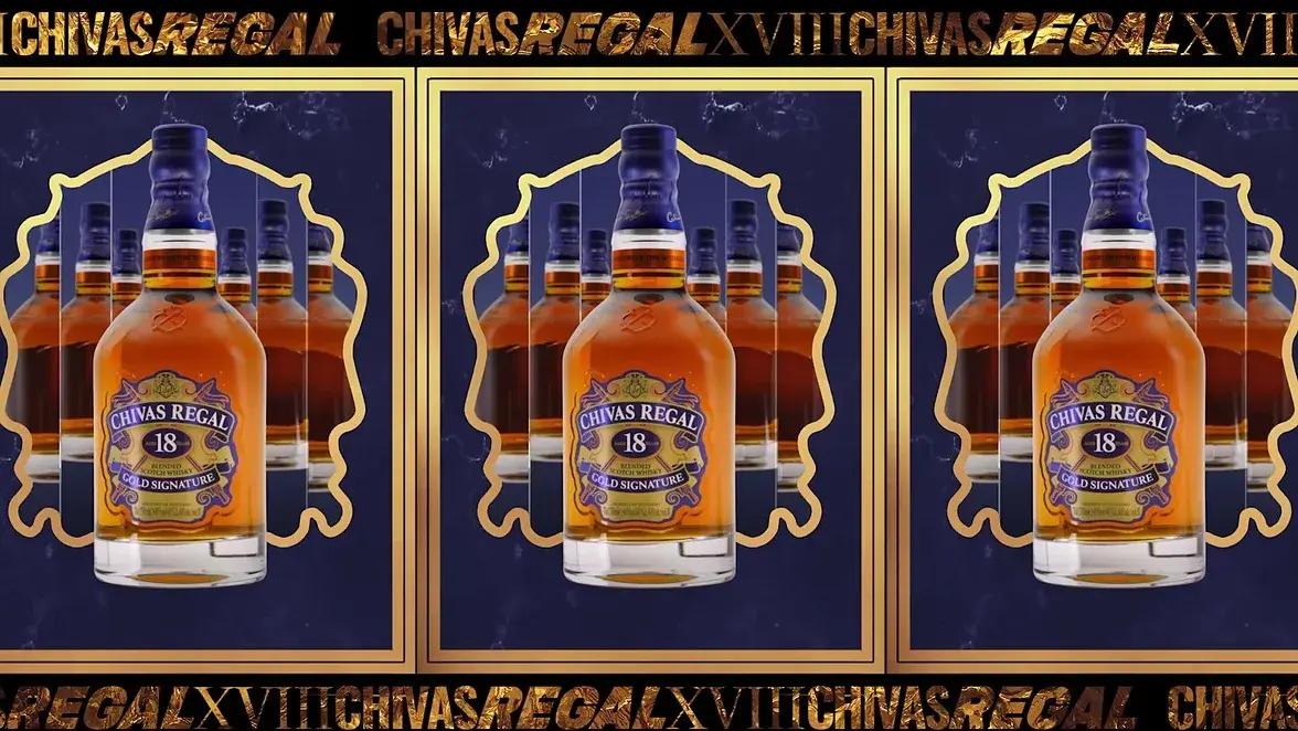 Product still — the XVIII box and bottle together