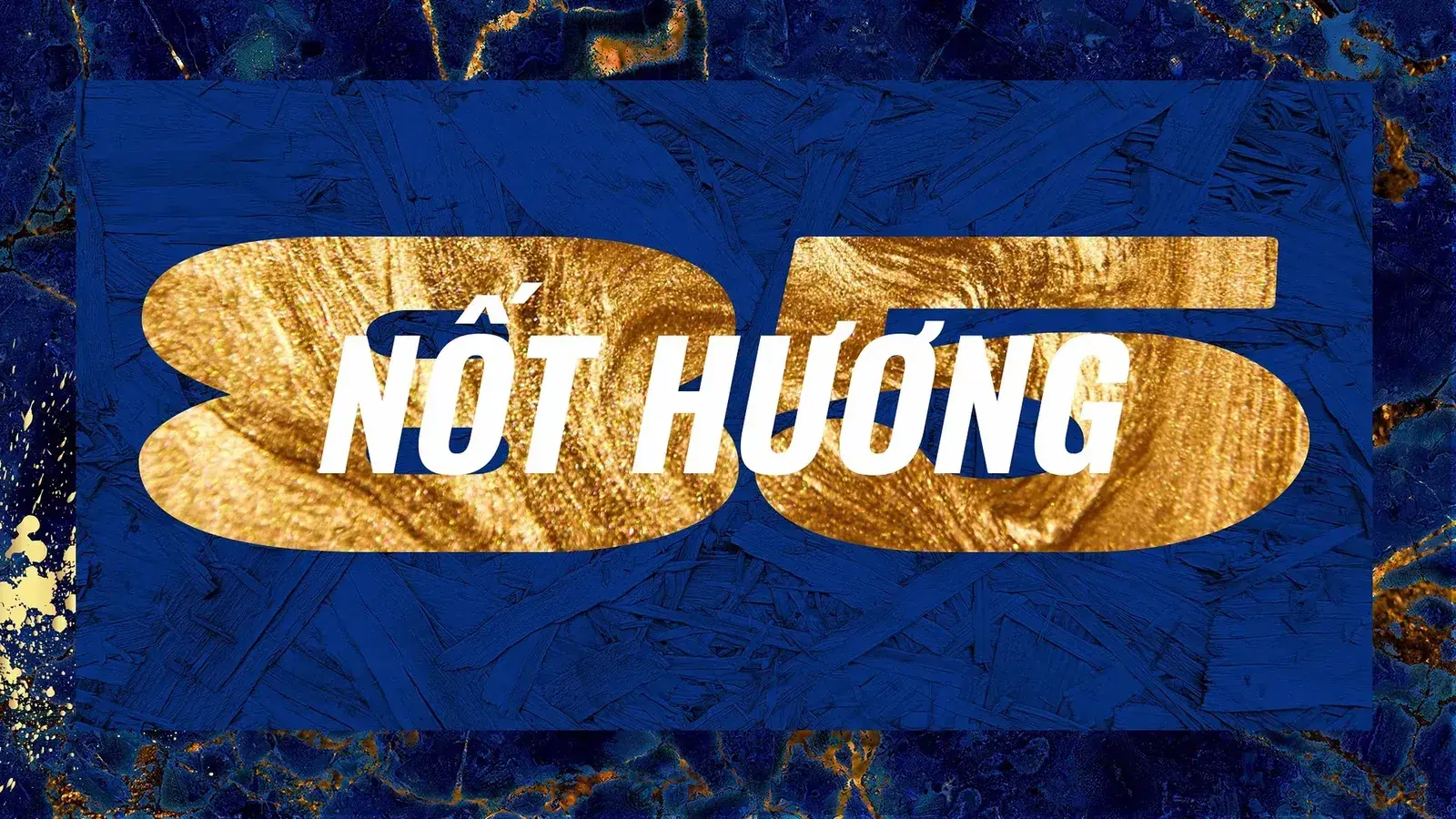 The number 85 held large in gold on blue, for the eighty-five tasting notes