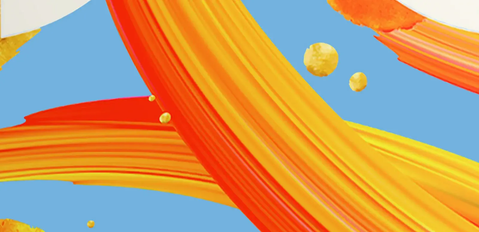 The brush-stroke element with the pack dissolved away behind it