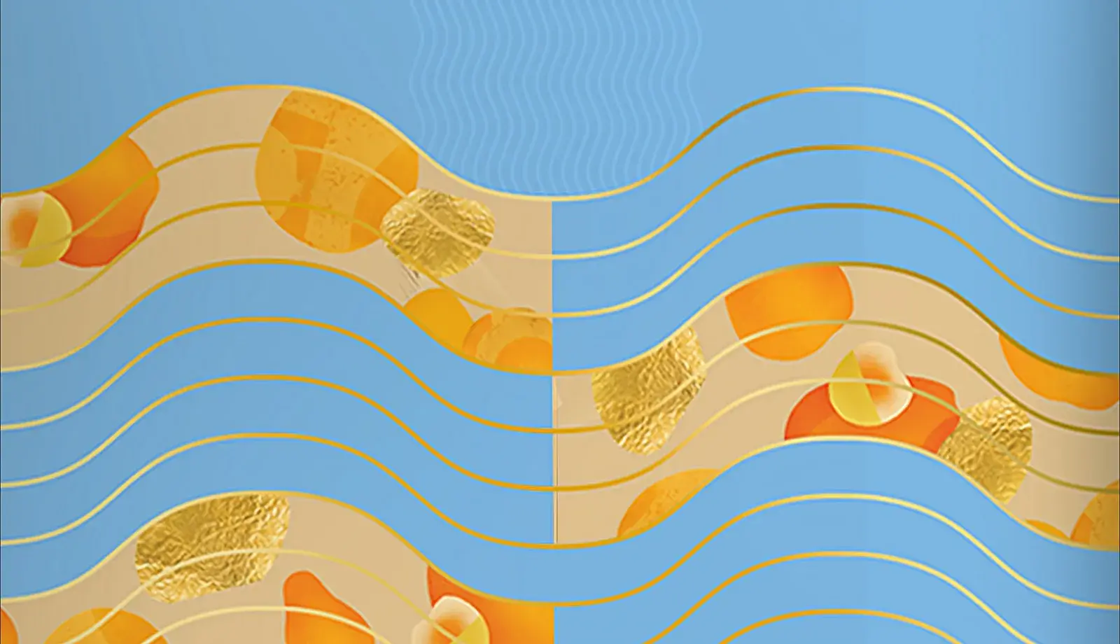 The brand wave element running across the pack
