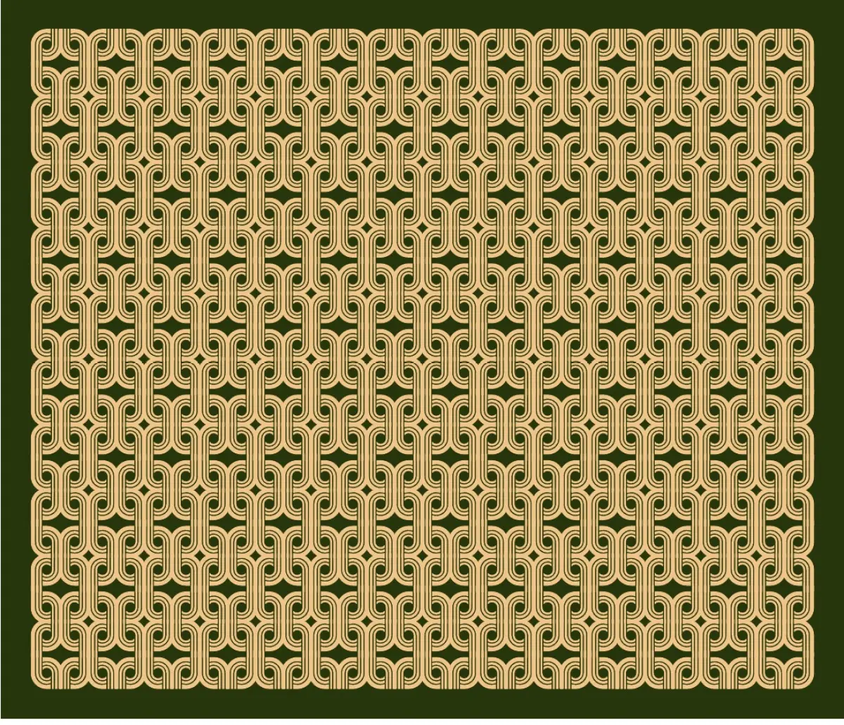 Pattern tile in white on orange