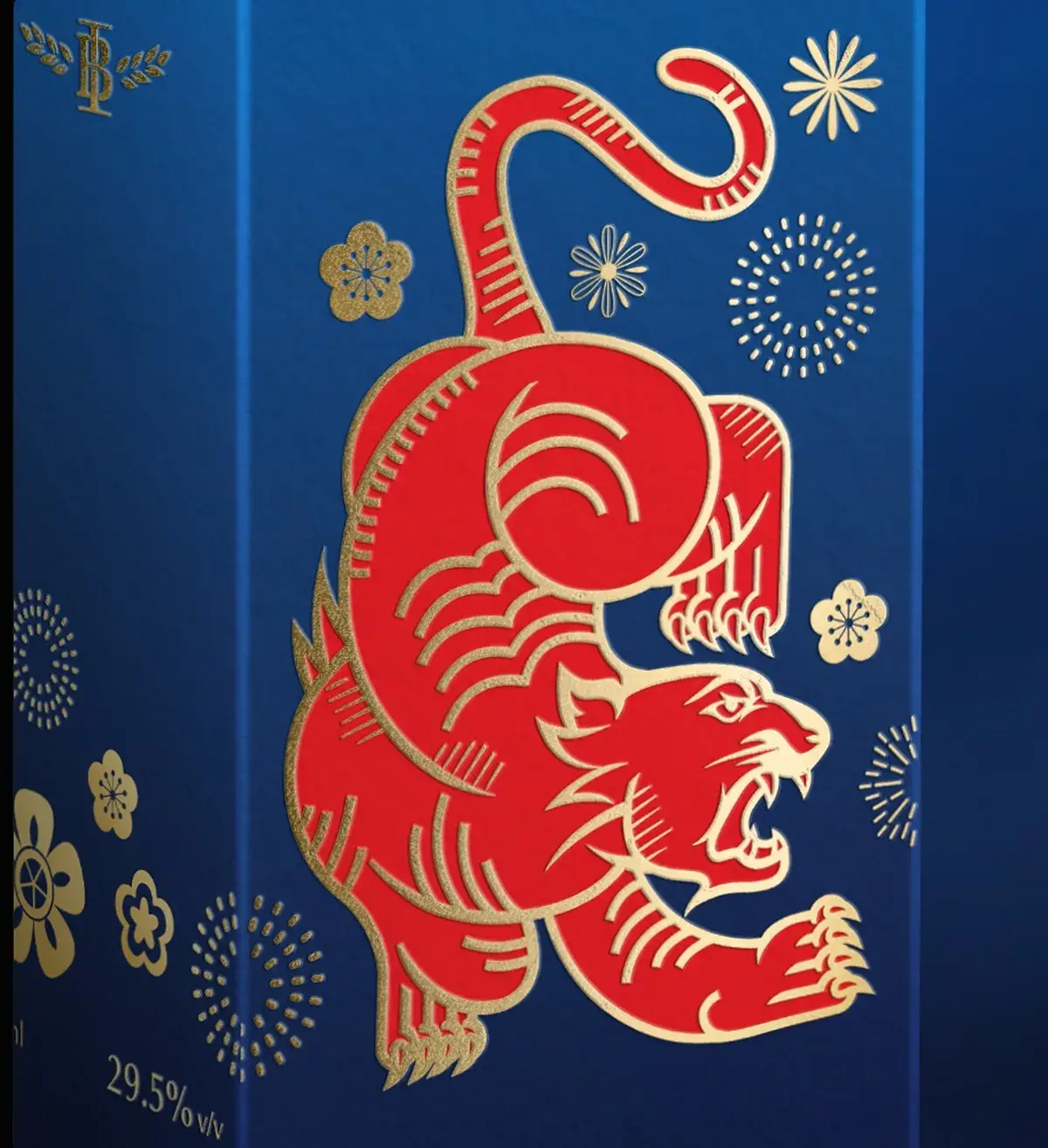 Close view of one carton panel