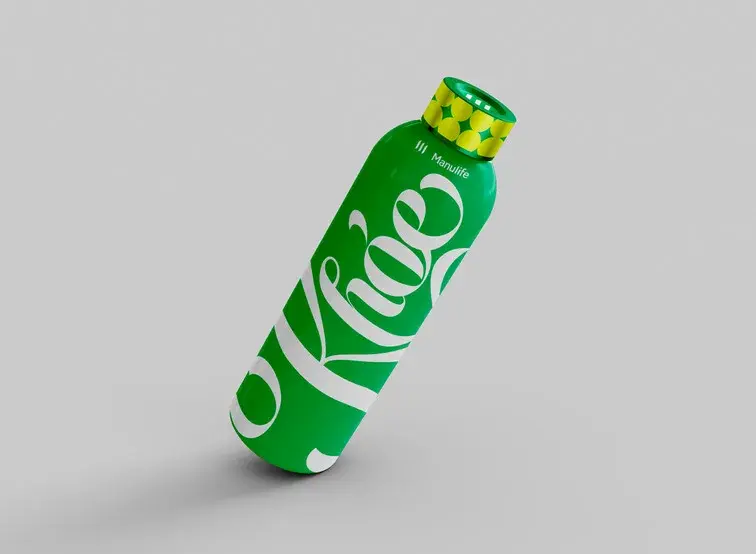 Branded water bottle