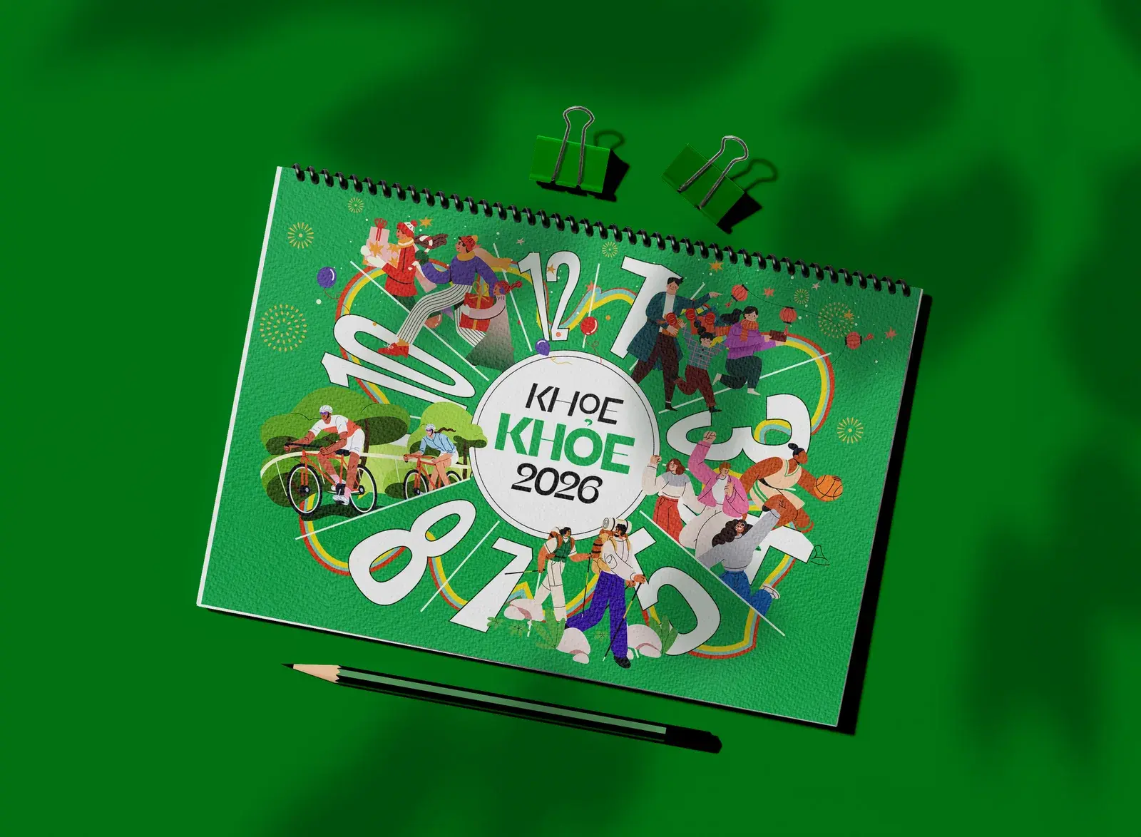 Desk calendar, route one