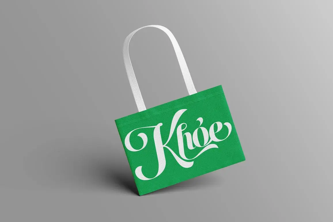 Branded tote bag