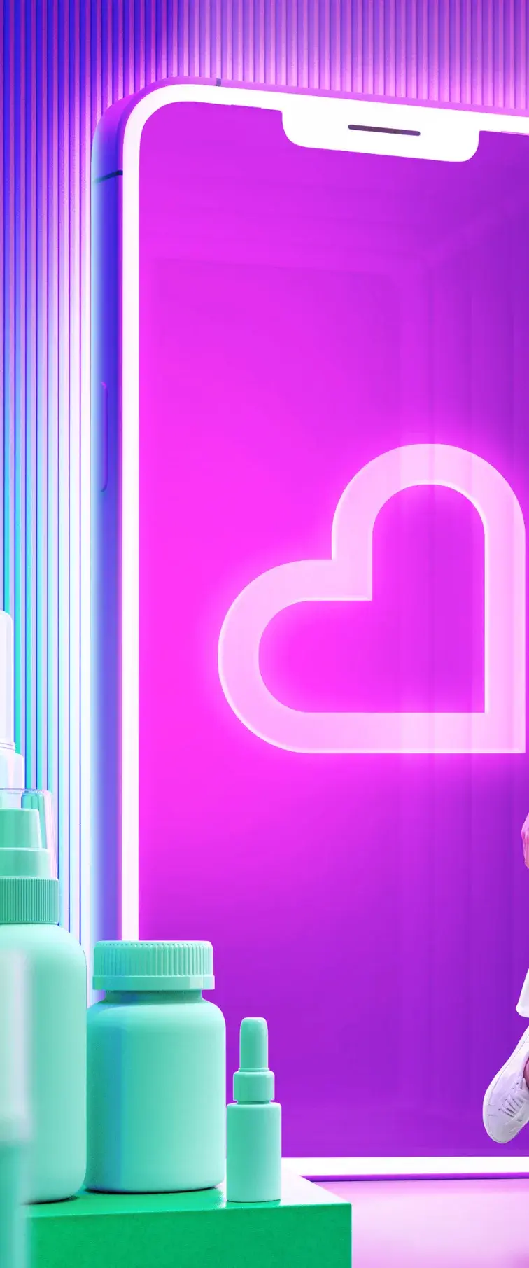 Element — the neon doorway on its own