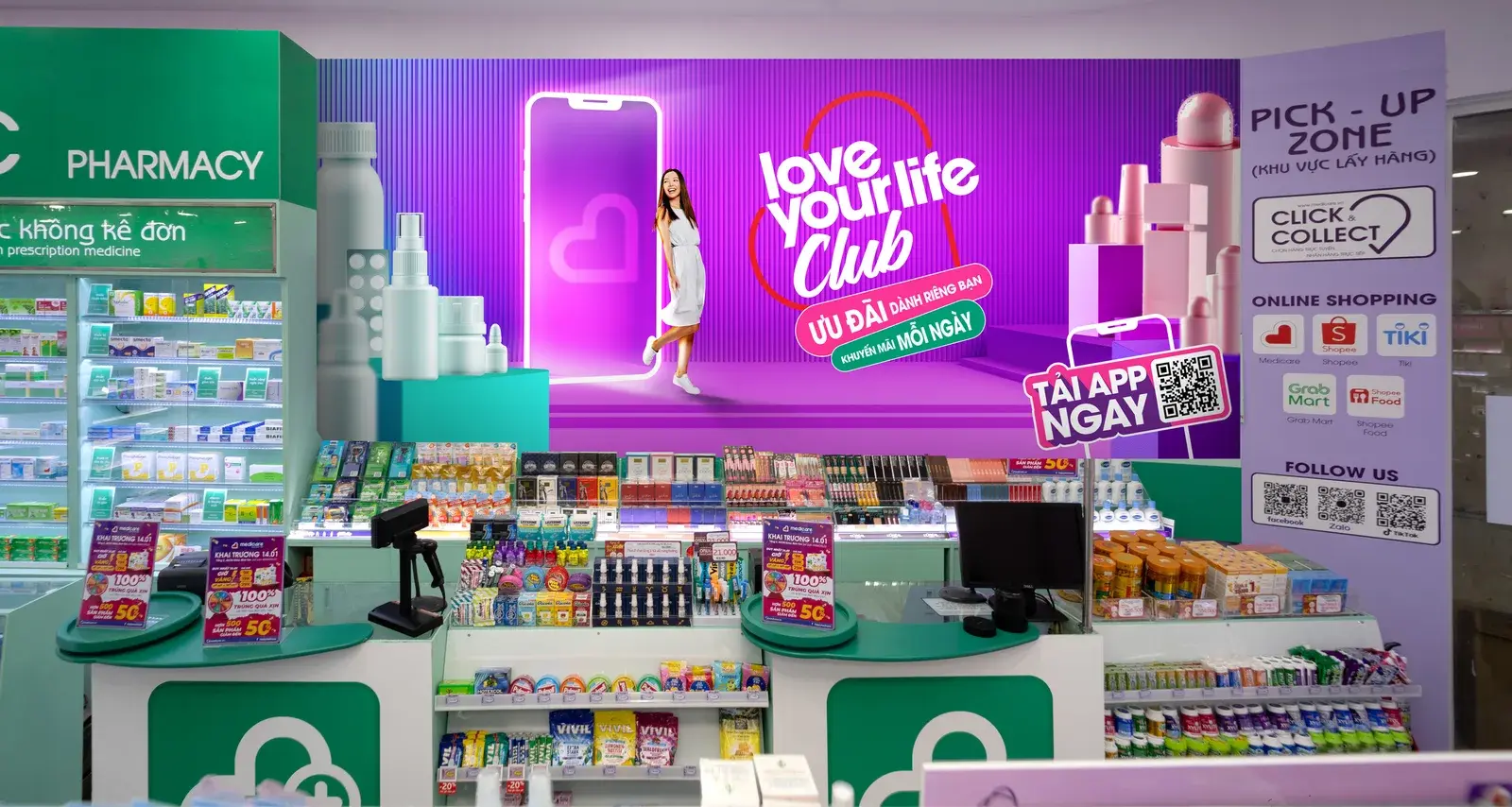 The pharmacy counter