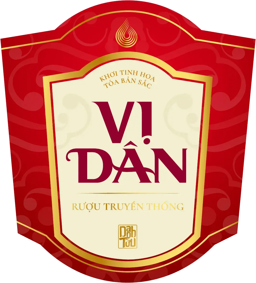 The Hoả label — red