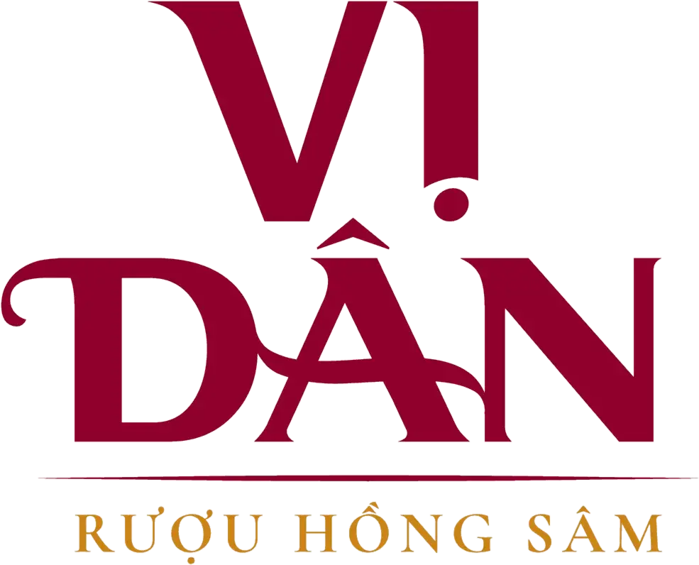 The Vị Dân logo in full colour — two characters built into a vertical column
